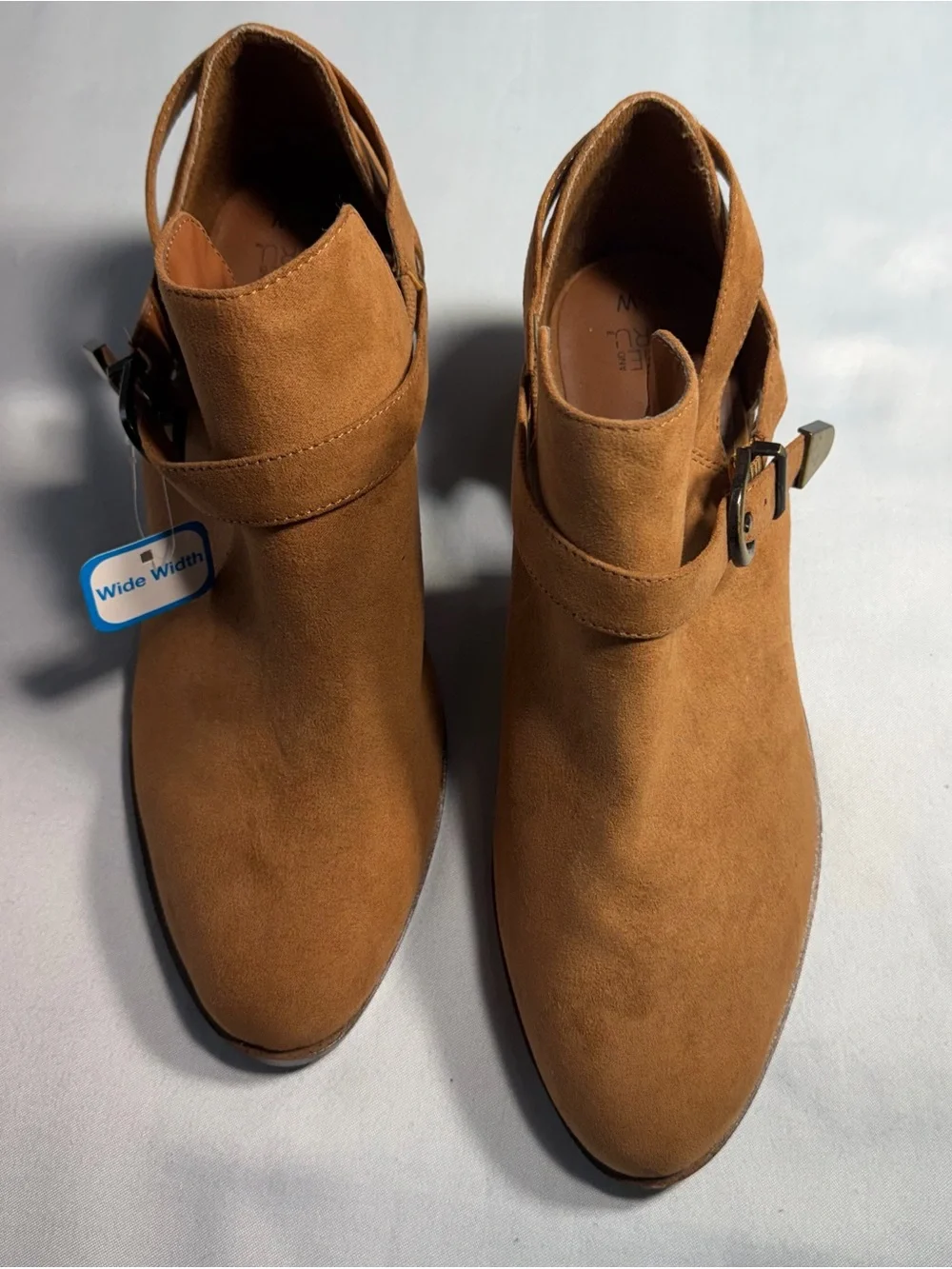 Time and Tru Men's Tan Suede Chukka Boots with Buckle
